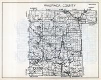 Waupaca County Map, Wisconsin State Atlas 1933c